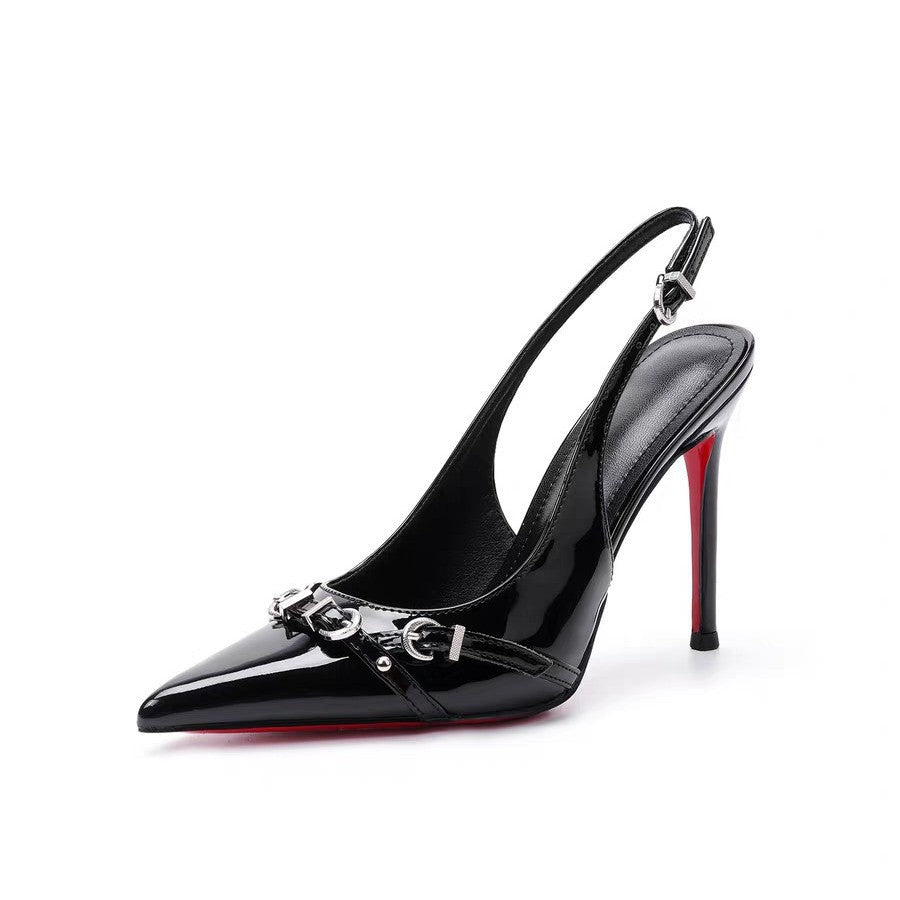 Sandales à talon aiguille noires – Élégance intemporelle